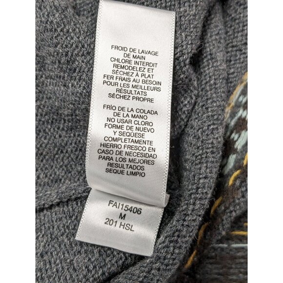 BCBG Fair Isle Knit Fair Isle Sweater Tunic Dress M Nordic Knit Y2K Cozy Scandi - Picture 10 of 10